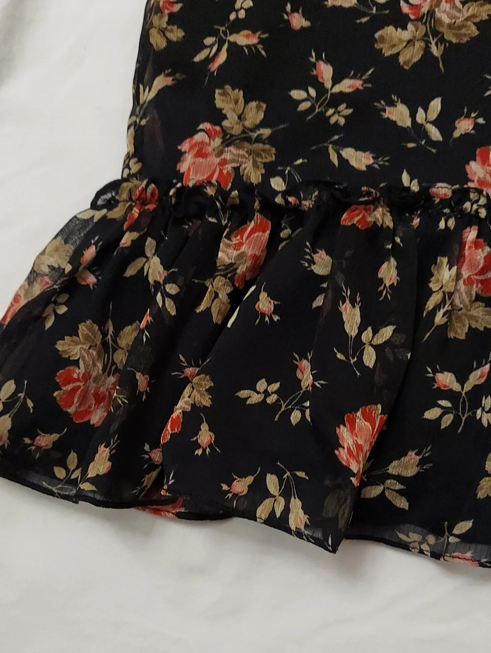 Ralph Lauren girl's floral crinkle georgette dress Size 6